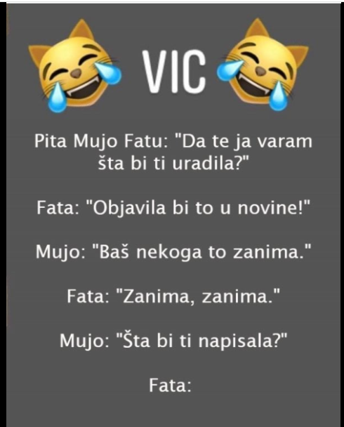 VIC: ŠTA AKO MUJO PREVARI FATU?