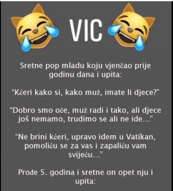 VIC: SRETNE POP MLADU KOJU JE VJENČAO