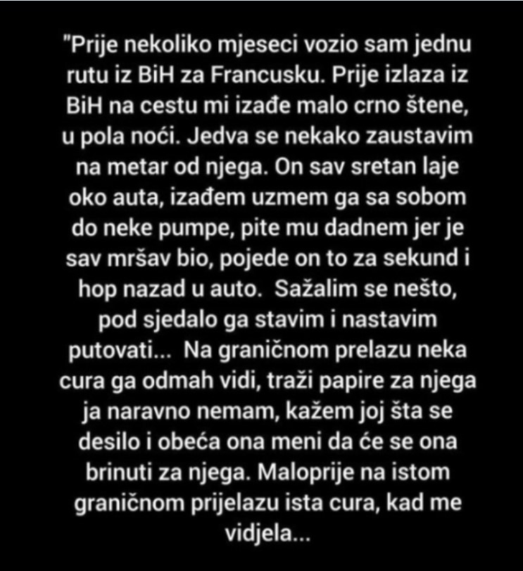 “Prije nekoliko mjeseci vozio sam jednu rutu iz BiH za Francusku”