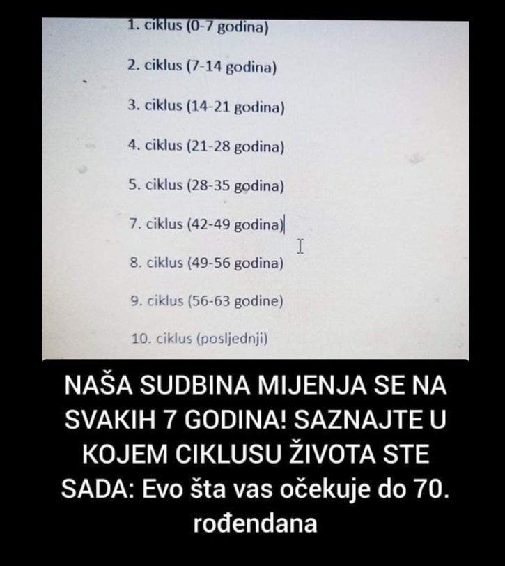 NAŠA SUDBINA MIJENJA SE NA SVAKIH 7 GODINA! SAZNAJTE U KOJEM CIKLUSU ŽIVOTA STE SADA: Evo šta vas očekuje do 70. rođendana