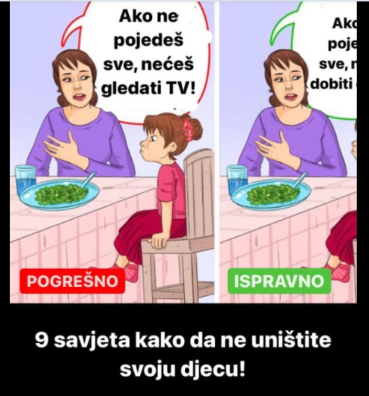 OVAKO UNIŠTAVATE SVOJE DIJETE: 9 grešaka koje skoro svi roditelji prave, zbog ovog su vaša DJECA TVRDOGLAVA – evo kako je ispravno (ILUSTRACIJE)