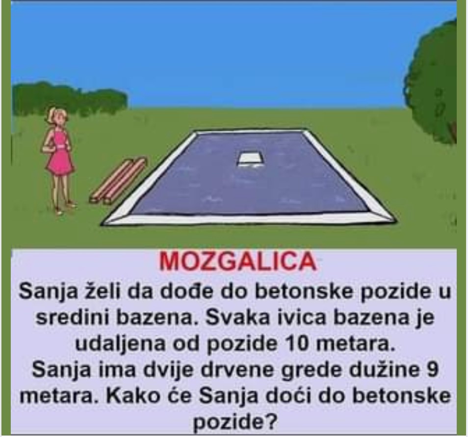 Mozgalica: Kako će Sanja doći do betonske pozide?