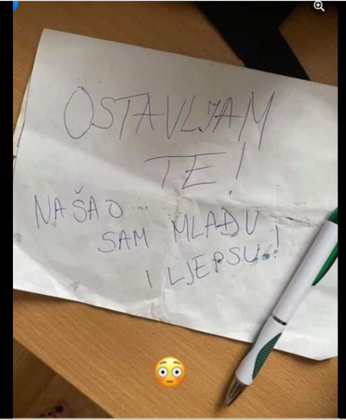 Priča o profesoru koji je suprugu ostavio preko poruke