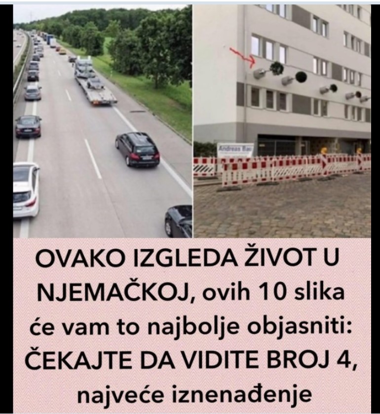 OVAKO IZGLEDA ŽIVOT U NJEMAČKOJ, ovih 10 slika će vam to najbolje objasniti: ČEKAJTE DA VIDITE BROJ 4, najveće iznenađenje