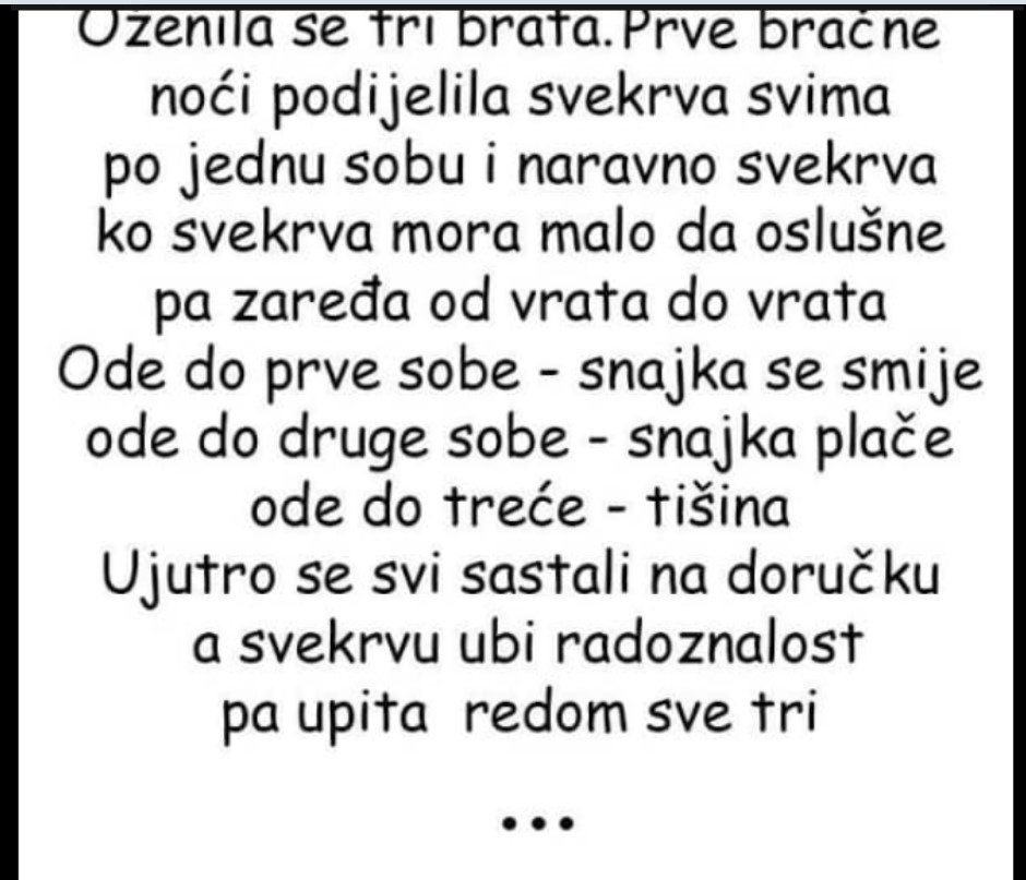 VIC: Oženila se tri brata