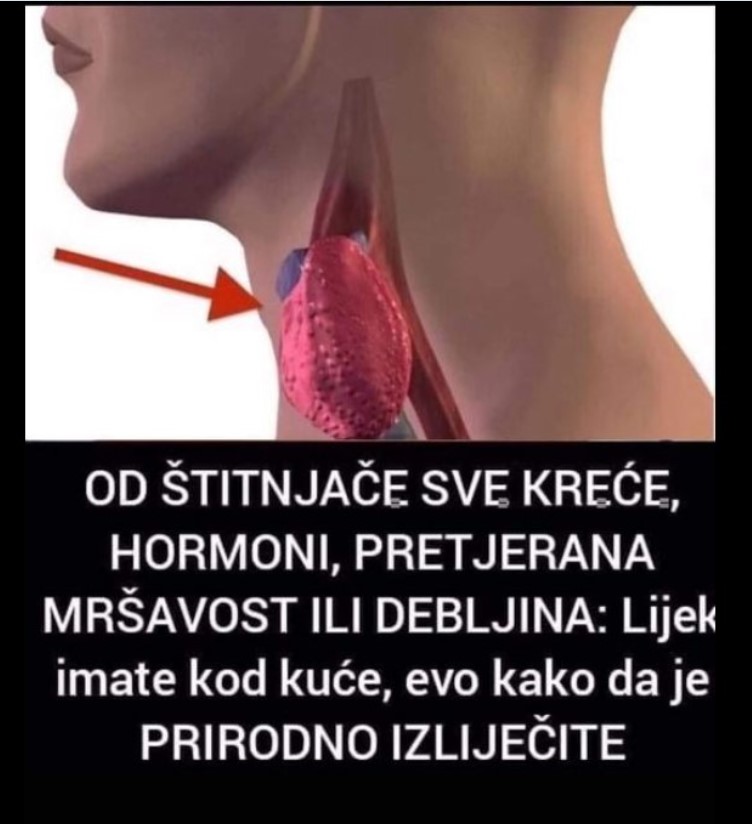 OD ŠTITNJAČE SVE KREĆE, HORMONI, PRETJERANA MRŠAVOST ILI DEBLJINA: Lijek imate kod kuće, evo kako da je PRIRODNO IZLIJEČITE