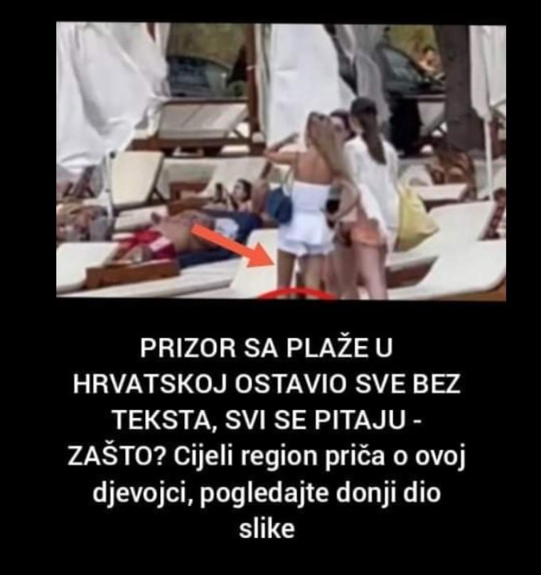 PRIZOR SA PLAŽE U HRVATSKOJ OSTAVIO SVE BEZ TEKSTA, SVI SE PITAJU – ZAŠTO? Cijeli region priča o ovoj djevojci