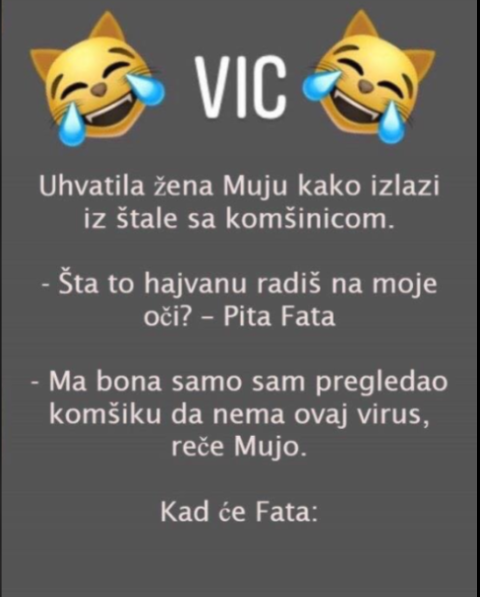 VIC DANA: UHVATILA FATA MUJU S KOMŠINICOM