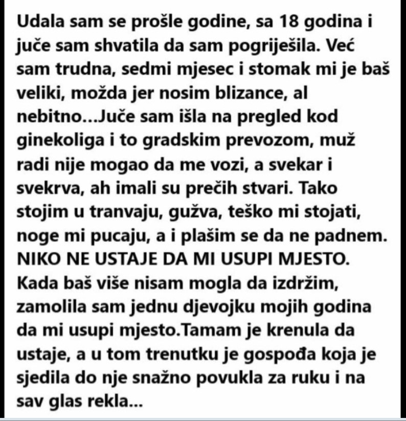 “Udala sam se prošle godine, sa 18 godina i juče sam shvatila da sam pogriješila”