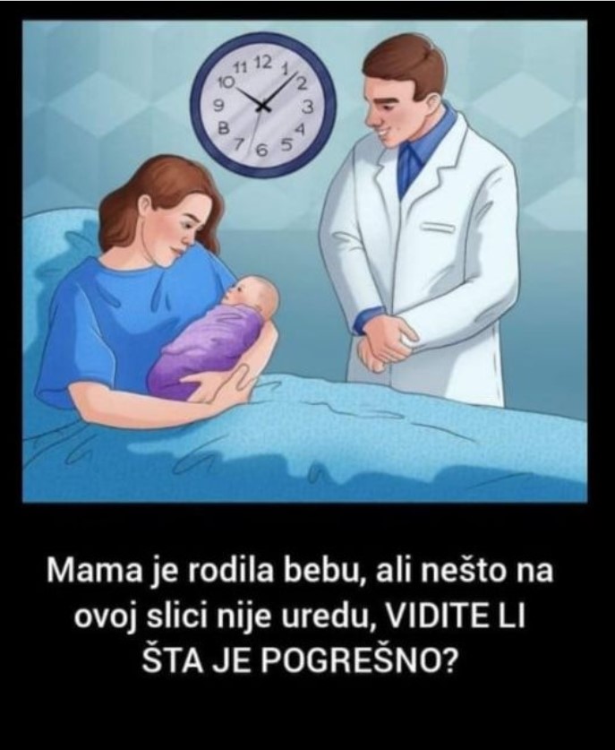 KAKO ĆETE SE SNAĆI U OVOJ MOZGALICI? Mama je rodila bebu, ali nešto na ovoj slici nije uredu, VIDITE LI ŠTA?