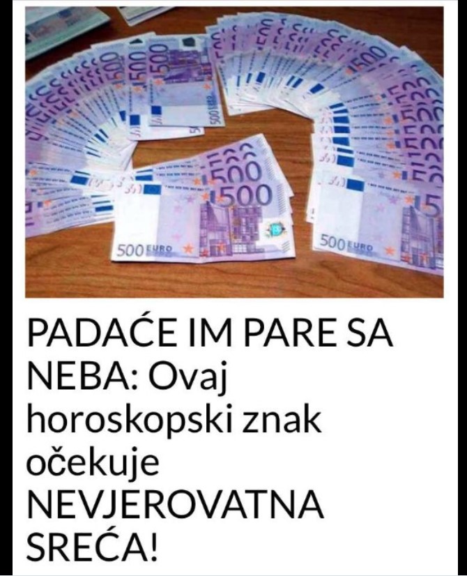 PADAĆE IM PARE SA NEBA: Ovaj horoskopski znak očekuje velika SREĆA!