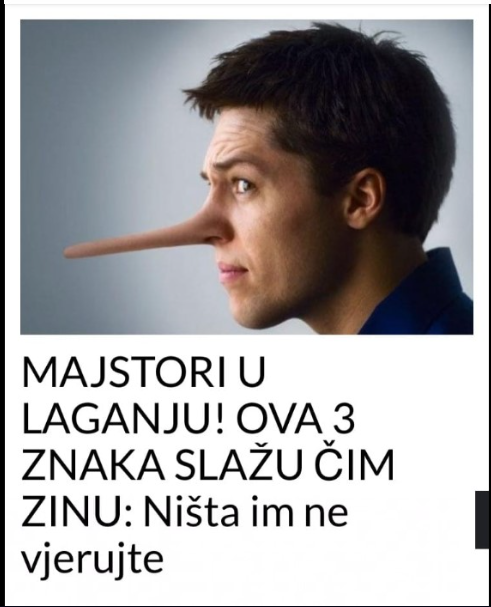 MAJSTORI U LAGANJU! OVA 3 ZNAKA SLAŽU ČIM ZINU: Ništa im ne vjerujte