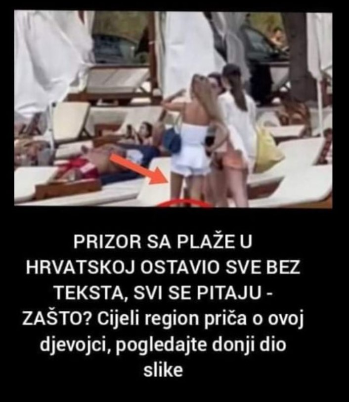 PRIZOR SA PLAŽE U HRVATSKOJ OSTAVIO SVE BEZ TEKSTA, SVI SE PITAJU – ZAŠTO? Cijeli region priča o ovoj djevojci, pogledajte donji dio slike