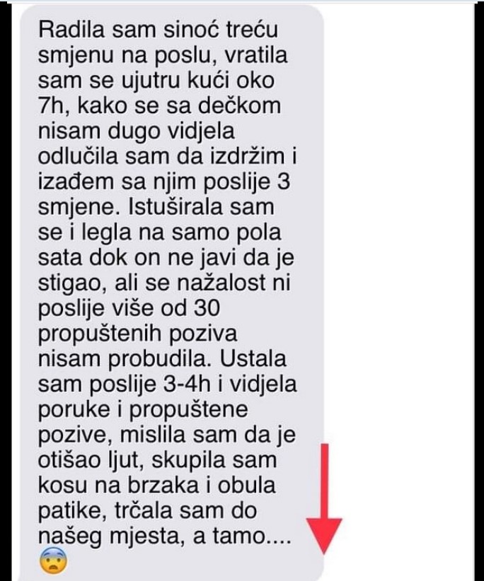 “Ja sinoć radila treću smjenu na poslu”