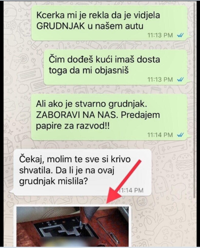 MOJA MLAĐA KĆERKA JE VIDJELA GRUDNJAK U NAŠEM AUTU, BIJESNA SAM JAVILA MUŽU DA SE RAZVODIM: Evo Kakvu Mi Je Sliku Poslao, DOĐE MI DA PUKNEM OD MUKE