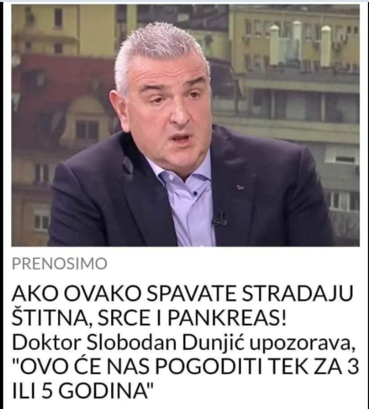 AKO OVAKO SPAVATE STRADAJU ŠTITNA, SRCE I PANKREAS! Doktor Slobodan Dunjić upozorava, “OVO ĆE NAS POGODITI TEK ZA 3 ILI 5 GODINA”