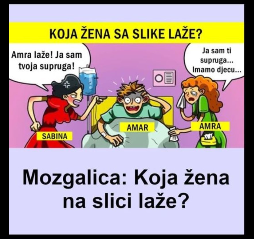 Mozgalica: Koja žena na slici laže?