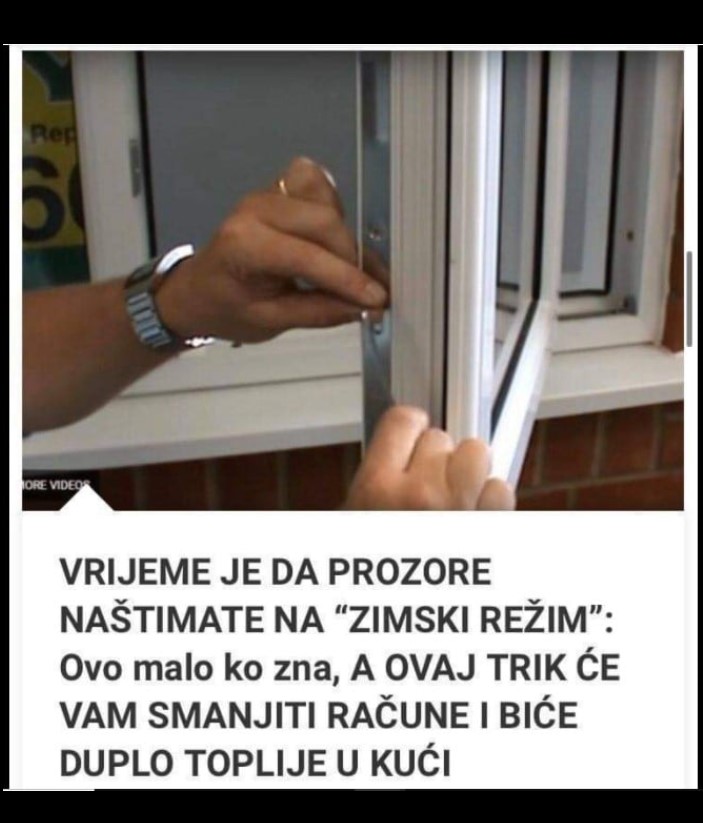 Već je vrijeme, NAŠTIMAJTE PROZORE NA “ZIMSKI REŽIM”: Ovo malo ko zna, trik koji će vam SMANJITI RAČUNE, a u kući će biti DUPLO TOPLIJE