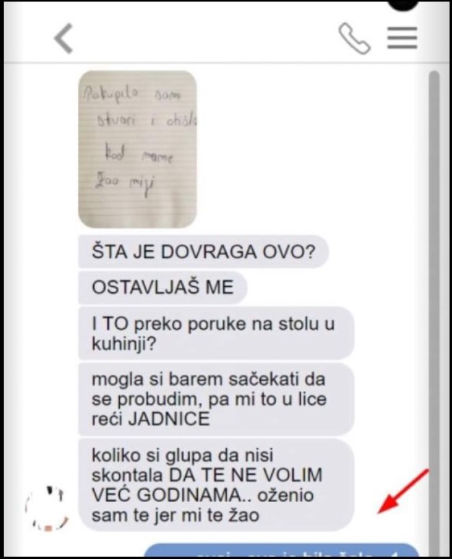 UŠAO SAM U KUHINJU I UGLEDAO ŽENINU PORUKU NA STOLU GDJE PIŠE DA ME OSTAVLJA: Pobjesnio sam, a onda mi je ovo NAPISALA, CRVENIM SE OD SRAMOTE