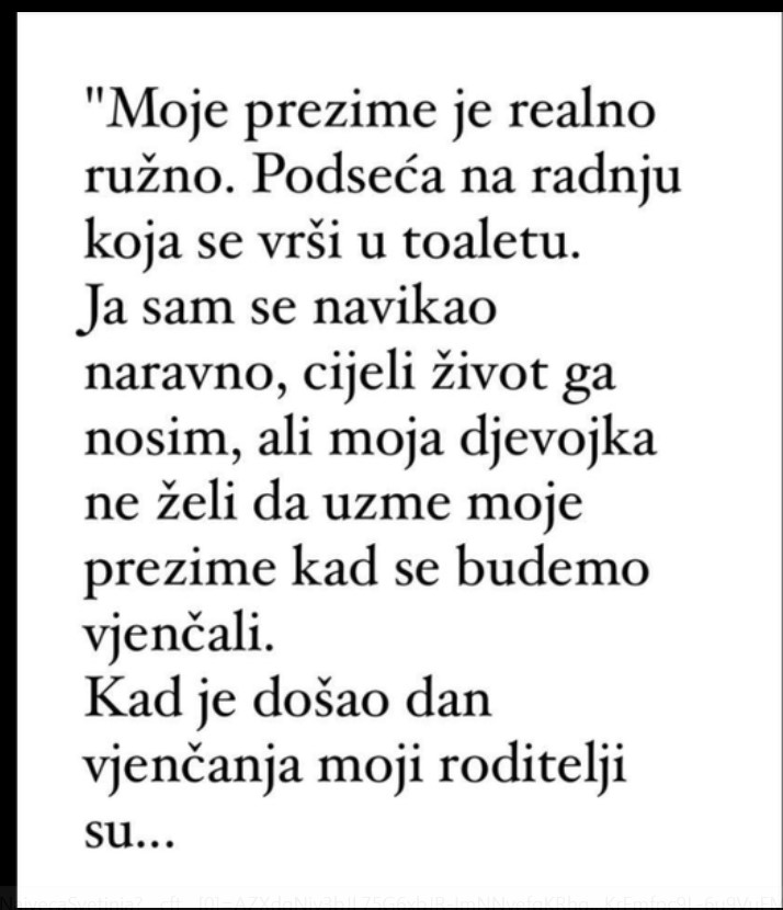 “Moje prezime je realno ružno…”