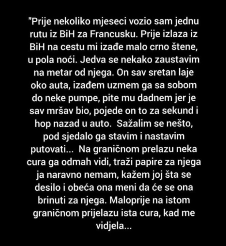 “Prije nekoliko mjeseci vozio sam jednu rutu iz BiH za Francusku”