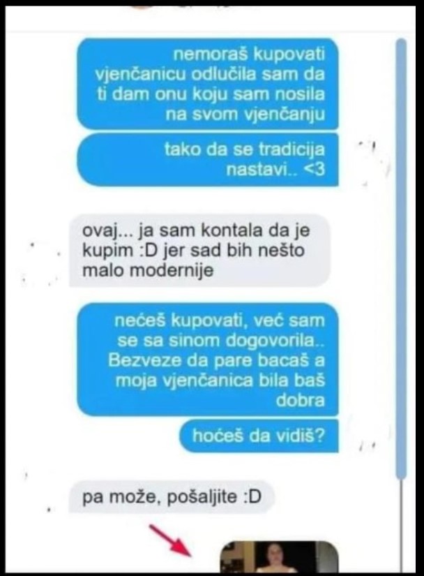 BUDUĆA SVEKRVA MI JE POSLALA SLIKU VJENČANICE KOJU ŽELI DA NOSIM NA SVOM VJENČANJU: Od muke sam počela plakati, DA LI BISTE VI OVAJ UŽAS NOSILE?