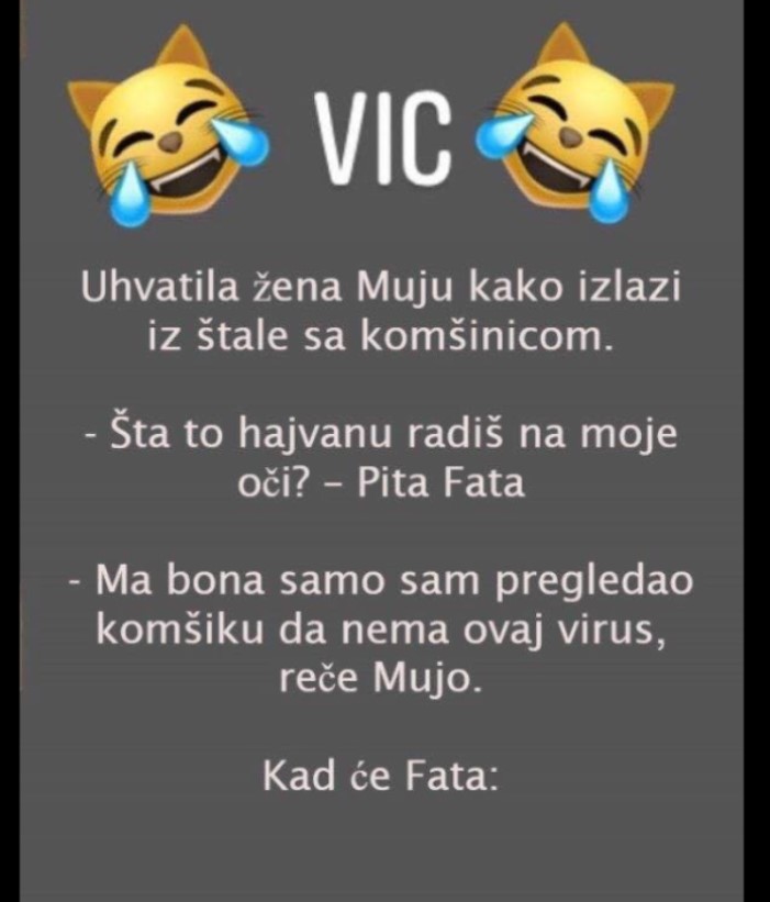 VIC DANA: UHVATILA FATA MUJU S KOMŠINICOM