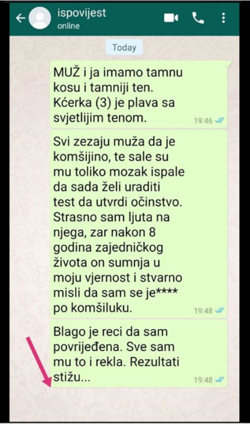 “Muž i ja imamo tamnu kosu i taman ten”