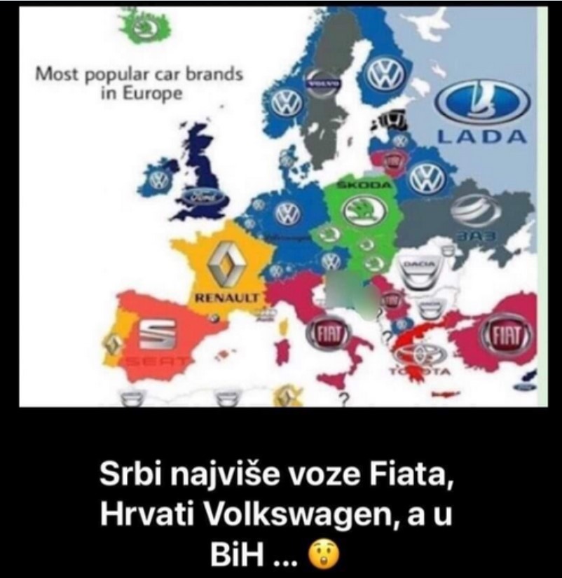 SRBI NAJVIŠE VOZE FIATA, HRVATI VOLKSWAGEN, A EVO ŠTA VOZE BOSANCI: Ovo će vas najviše iznenaditi, JESTE LI OČEKIVALI?