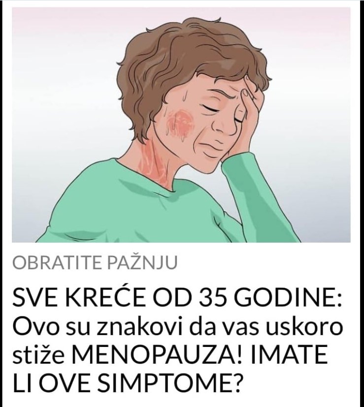 SVE KREĆE OD 35 GODINE: Ovo su znakovi da vas uskoro stiže MENOPAUZA! DA LI IMATE OVE SIMPTOME?