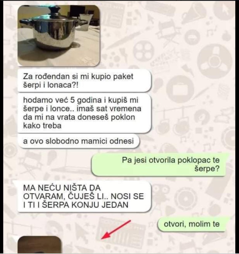 MOMAK MI JE ZA ROĐENDAN KUPIO ŠERPU, BJESNILA SAM, A ON ME MOLIO SAMO DA PODIGNEM POKLOPAC: Kad sam otvorila ŠOK, kakvu sam grešku napravila