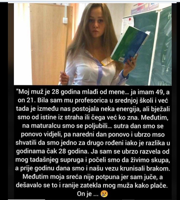 “Muž je od mene mlađi 28 godina”