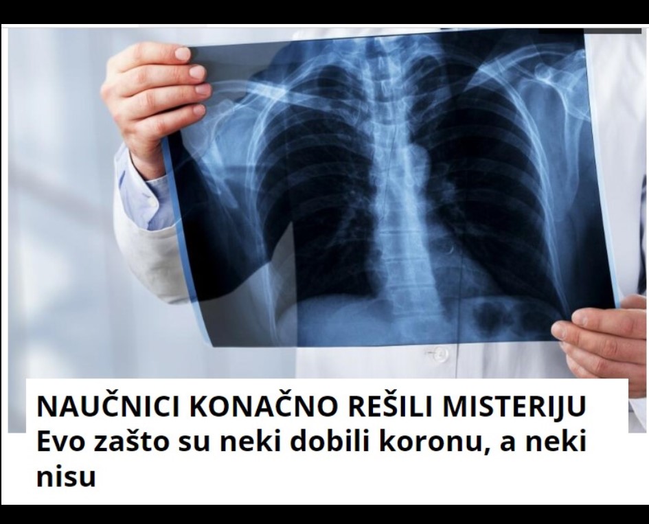 NAUČNICI KONAČNO REŠILI MISTERIJU Evo zašto su neki dobili koronu, a neki nisu