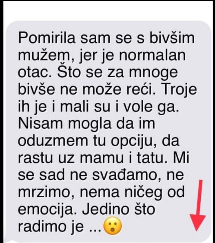 “Pomirila sam se s bivšim mužem, jer je normalan otac”