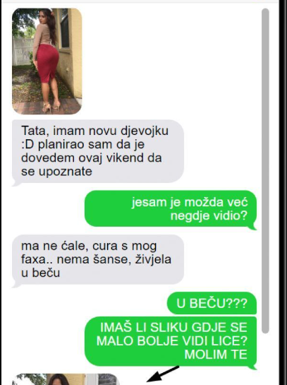 SIN MI JE JAVIO DA IMA NOVU DJEVOJKU