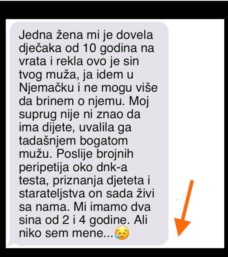 “Jedna žena mi je dovela dječaka na vrata”