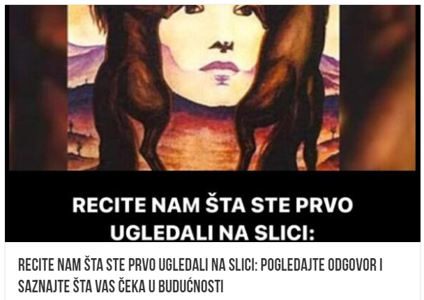 RECITE NAM ŠTA STE PRVO UGLEDALI NA SLICI: Pogledajte odgovor i saznajte šta vas čeka u budućnosti