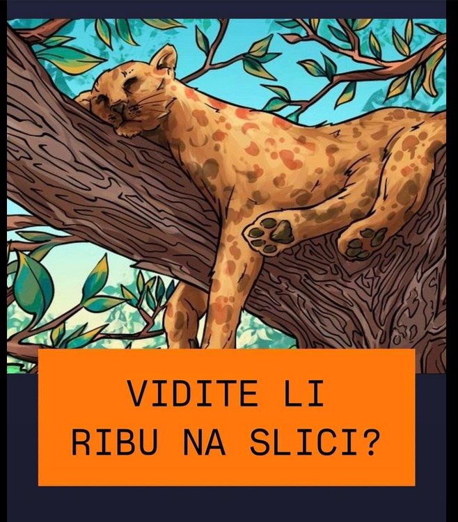 SVI VIDE VELIKOG TIGRA – A DA LI VIDITE RIBU NA SLICI: Samo genijalci je odmah uoče