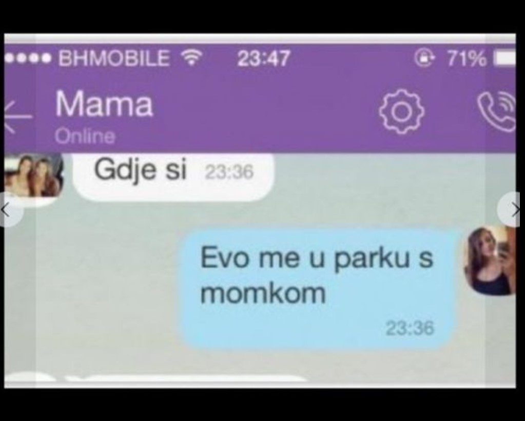 CHAT DANA: Mama je isprovocirala porukom a onda je uslijedio URNEBESAN ODGOVOR koji je šokirao region