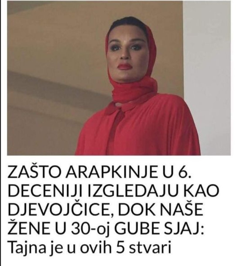 ZAŠTO ARAPKINJE U 6. DECENIJI IZGLEDAJU KAO DJEVOJČICE, DOK NAŠE ŽENE U 30-oj GUBE SJAJ: Tajna je u ovih 5 stvari