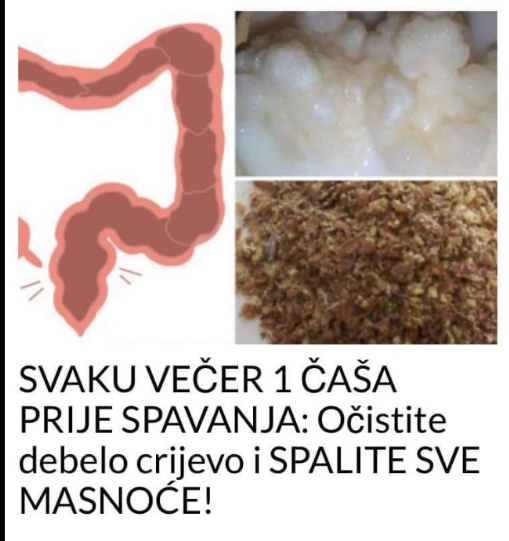 SVAKU VEČER 1 ČAŠA PRIJE SPAVANJA: Očistite debelo crijevo i SPALITE SVE MASNOĆE!