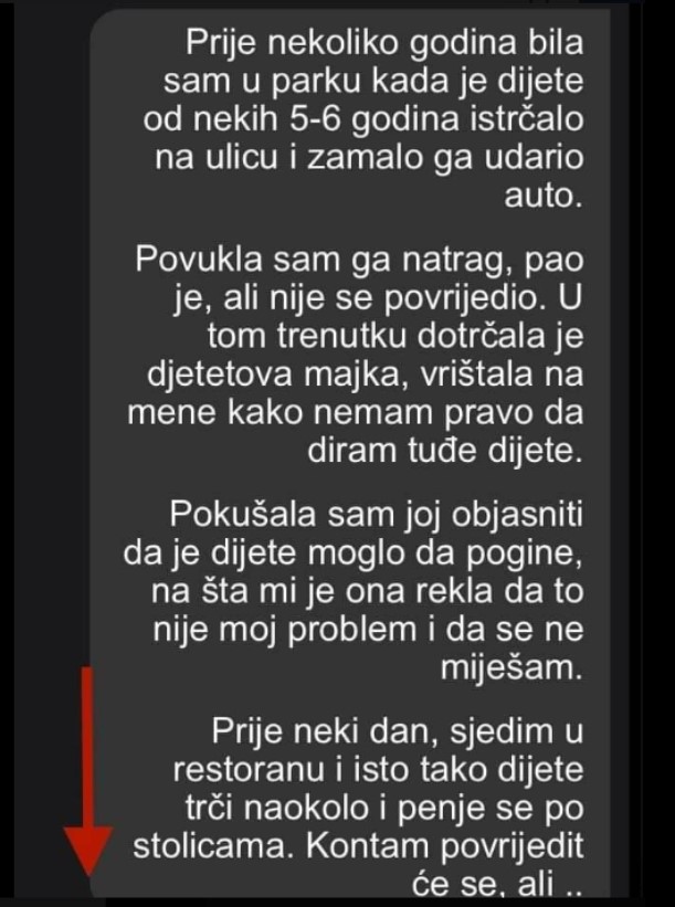 PRIJE NEKOLIKO GODINA BILA SAM U PARKU: Dijete je istrčalo na ulicu, a ja sam…