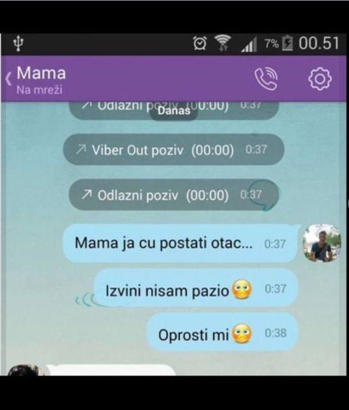 CHAT DANA: Izvini mama