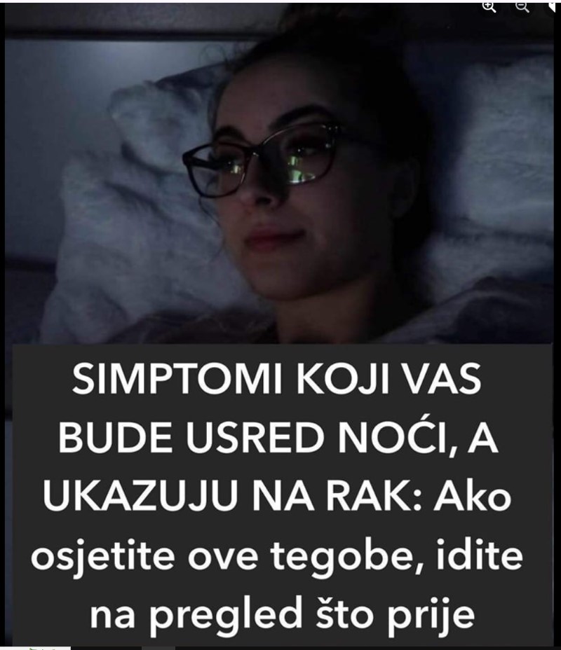 SIMPTOMI KOJI VAS BUDE USRED NOĆI, A UKAZUJU NA RAK: Ako osjetite ove tegobe, idite na pregled što prije