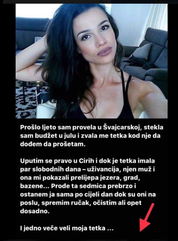 “Provela sam prošlo ljeto u Švicarskoj”