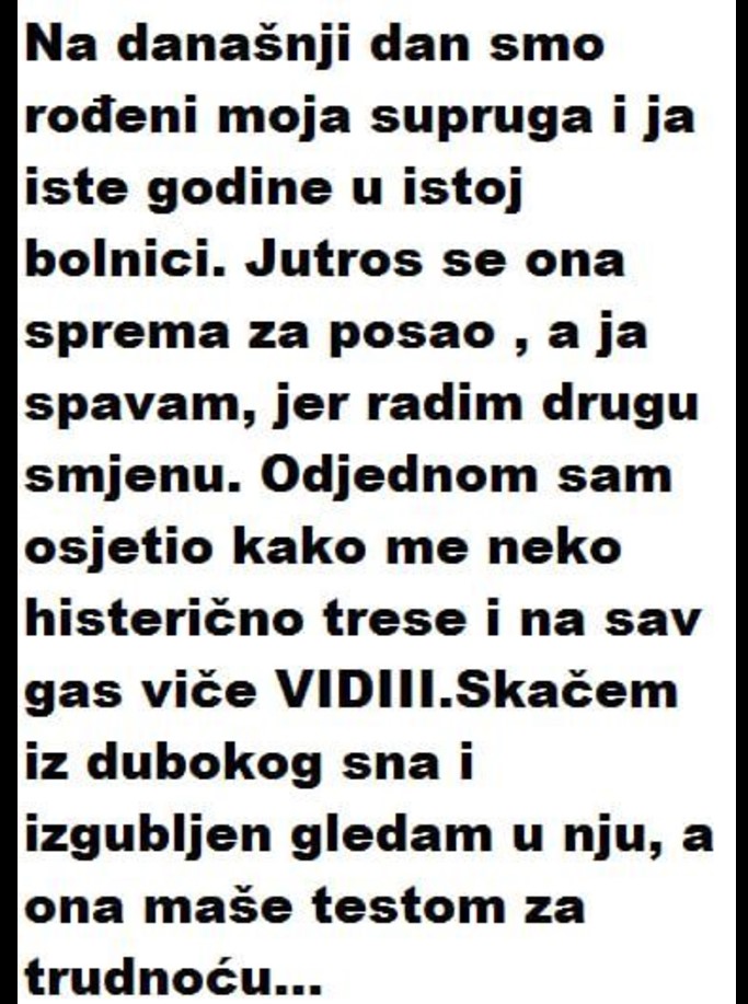 Ispovesti  NA DANAŠNJI DAN SMO ROĐENI MOJA SUPRUG