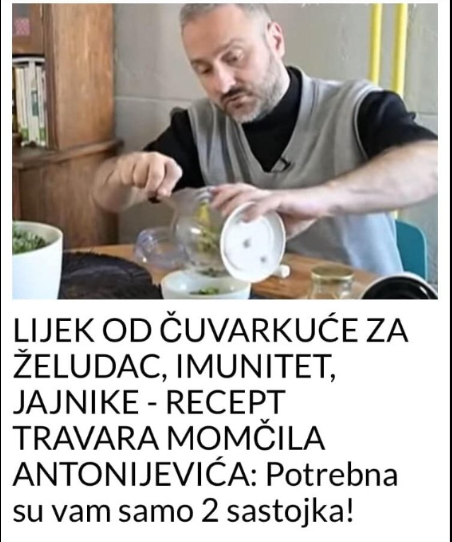 LIJEK OD ČUVARKUĆE ZA ŽELUDAC, IMUNITET, JAJNIKE – RECEPT TRAVARA MOMČILA ANTONIJEVIĆA: Potrebna su vam samo 2 sastojka!