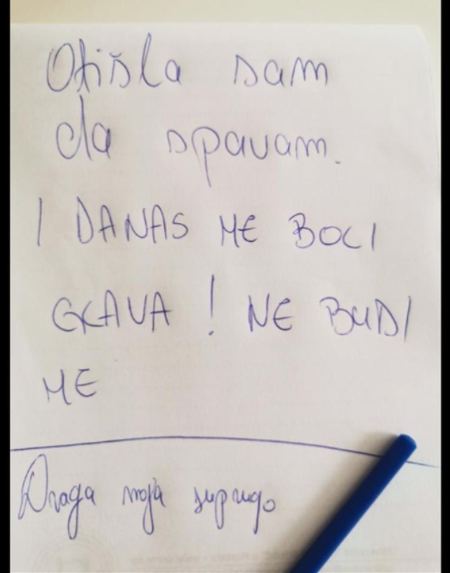 SUPRUGA VEĆ MJESECIMA ODBIJA DA SPAVA SA MNOM I UVIJEK MI ISTE PORUKE OSTAVLJA: A onda sam je nadmudrio, napisao sam samo jednu rečenicu I ODMAH MI JE DOTRČALA