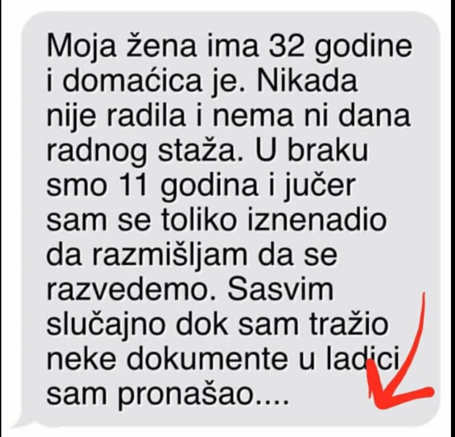 “Moja žena ima 32 godine i domaćica je i nema ni dana radnog staža”