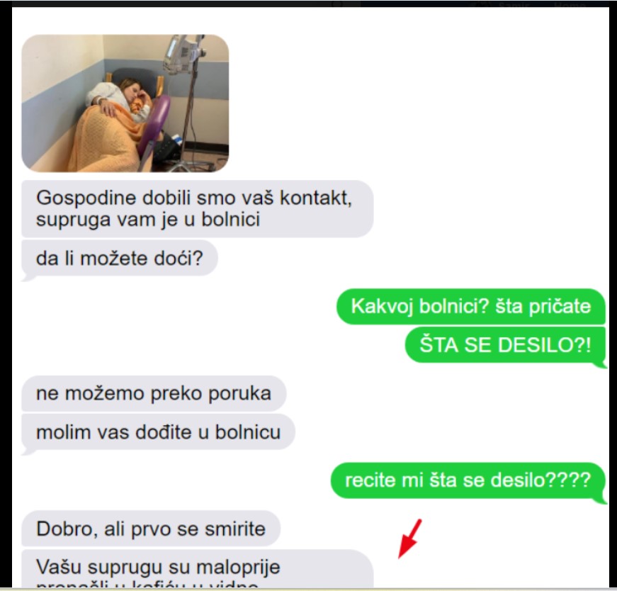 JAVILI SU MI DA MI JE SUPRUGA U BOLNICI I POSLALI NJENU SLIKU: A kad su mi rekli šta joj je POBJESNIO SAM, NEK MI NE DOLAZI NA OČI!